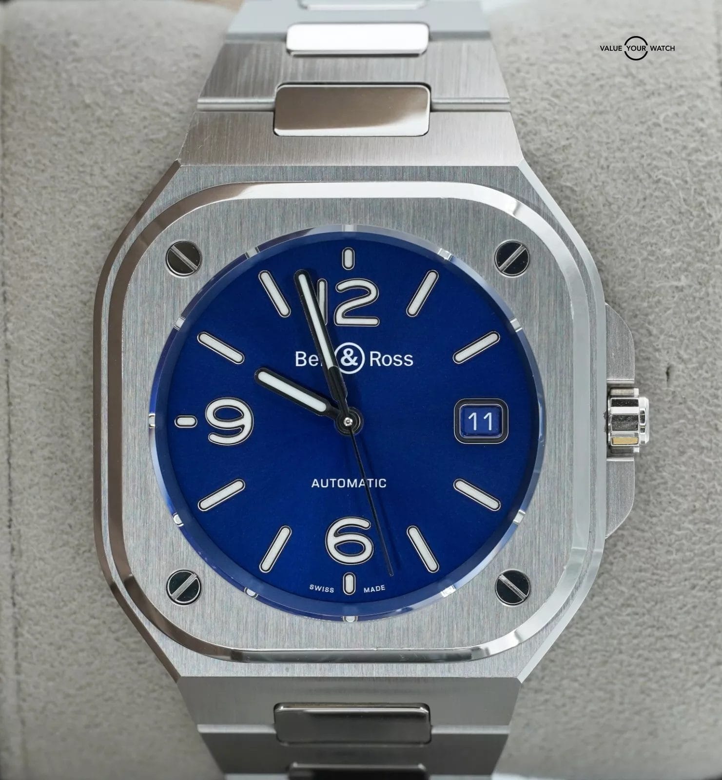 Bell & Ross 40mm Blue Dial Stainless Steel BR05A-BLU-ST/SST - Image 16