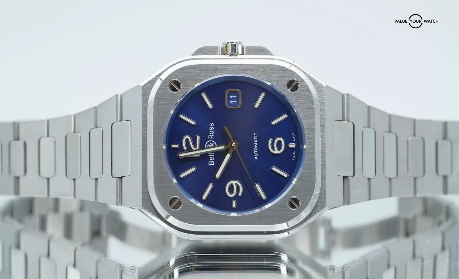 Bell & Ross 40mm Blue Dial Stainless Steel BR05A-BLU-ST/SST - Image 17