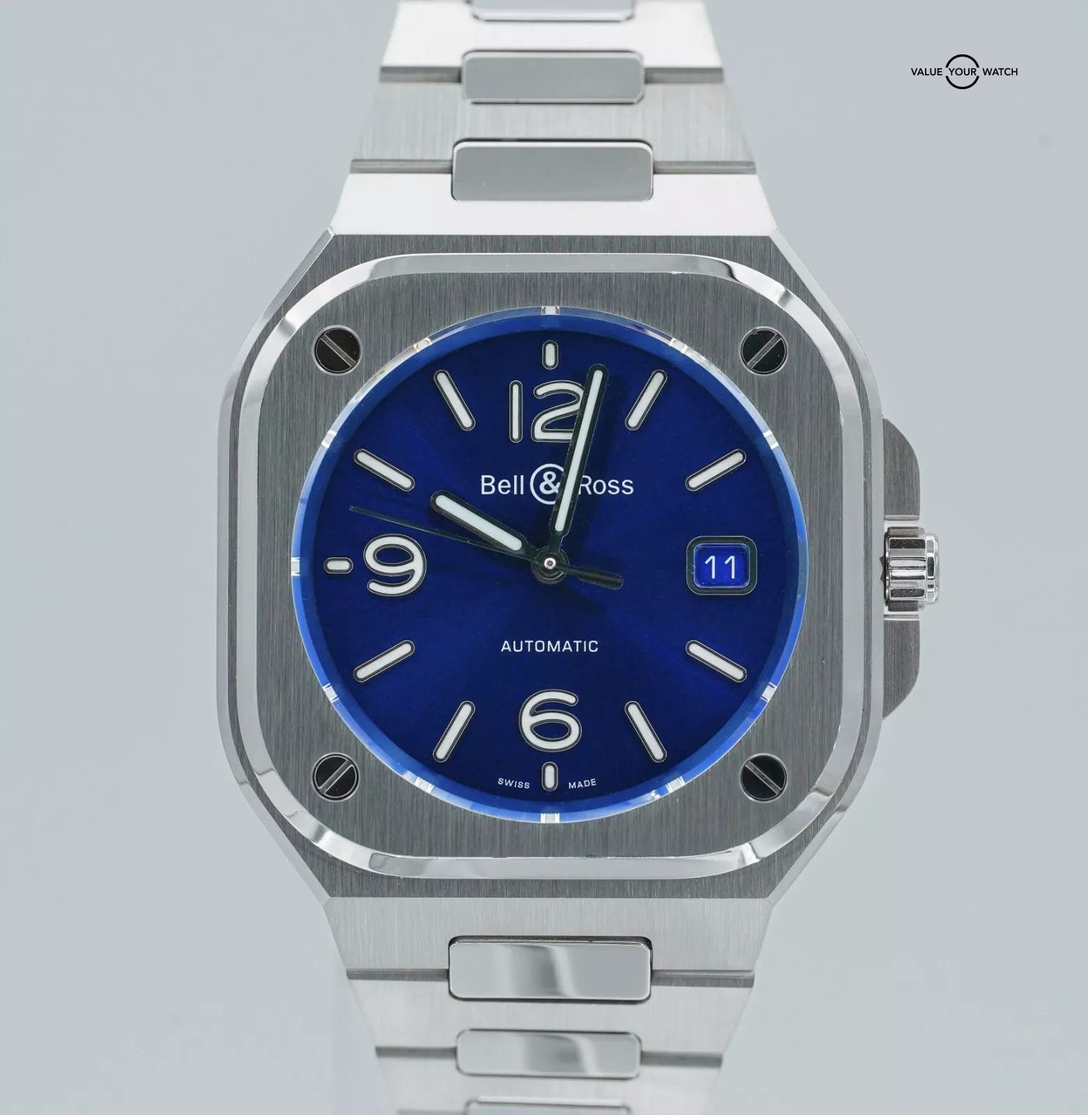 Bell & Ross 40mm Blue Dial Stainless Steel BR05A-BLU-ST/SST