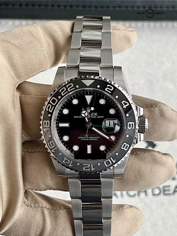 Rolex GMT-Master II 116710LN Silver Oyster Bracelet with Black Dial And Bezel