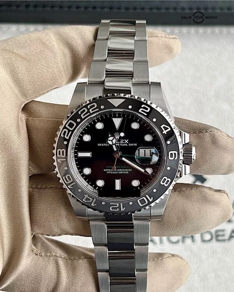 2025 Rolex GMT-Master II BRUCE WAYNE Gray and Black Bezel 126710