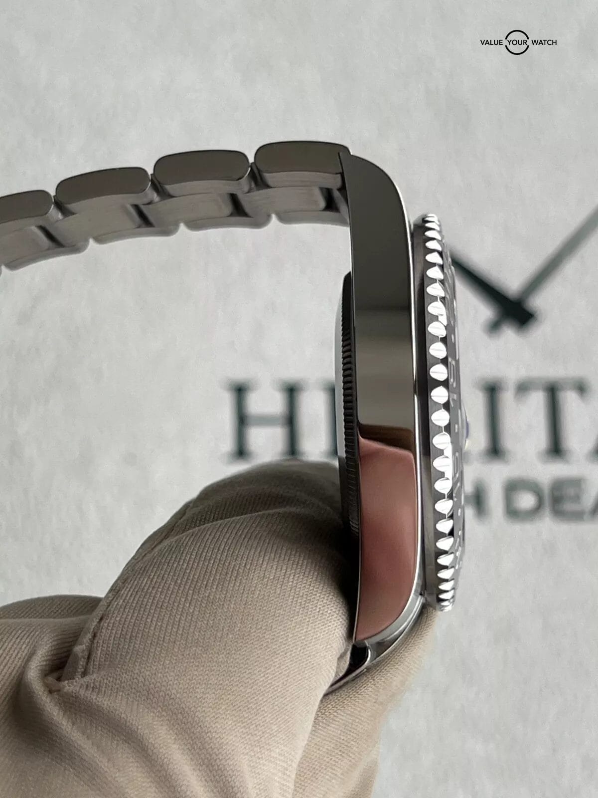 2025 Rolex GMT-Master II BRUCE WAYNE Gray and Black Bezel 126710 GRNR Complete - Image 5