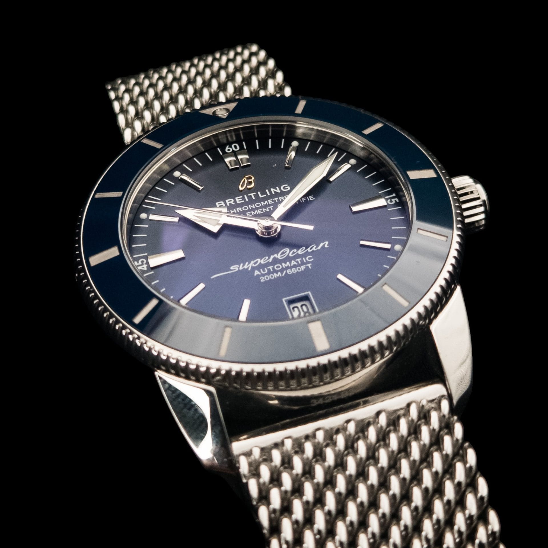 BREITLING Superocean Heritage B20 Auto 42MM Blue Dial Men's Watch AB2010161C1A1 - Image 13