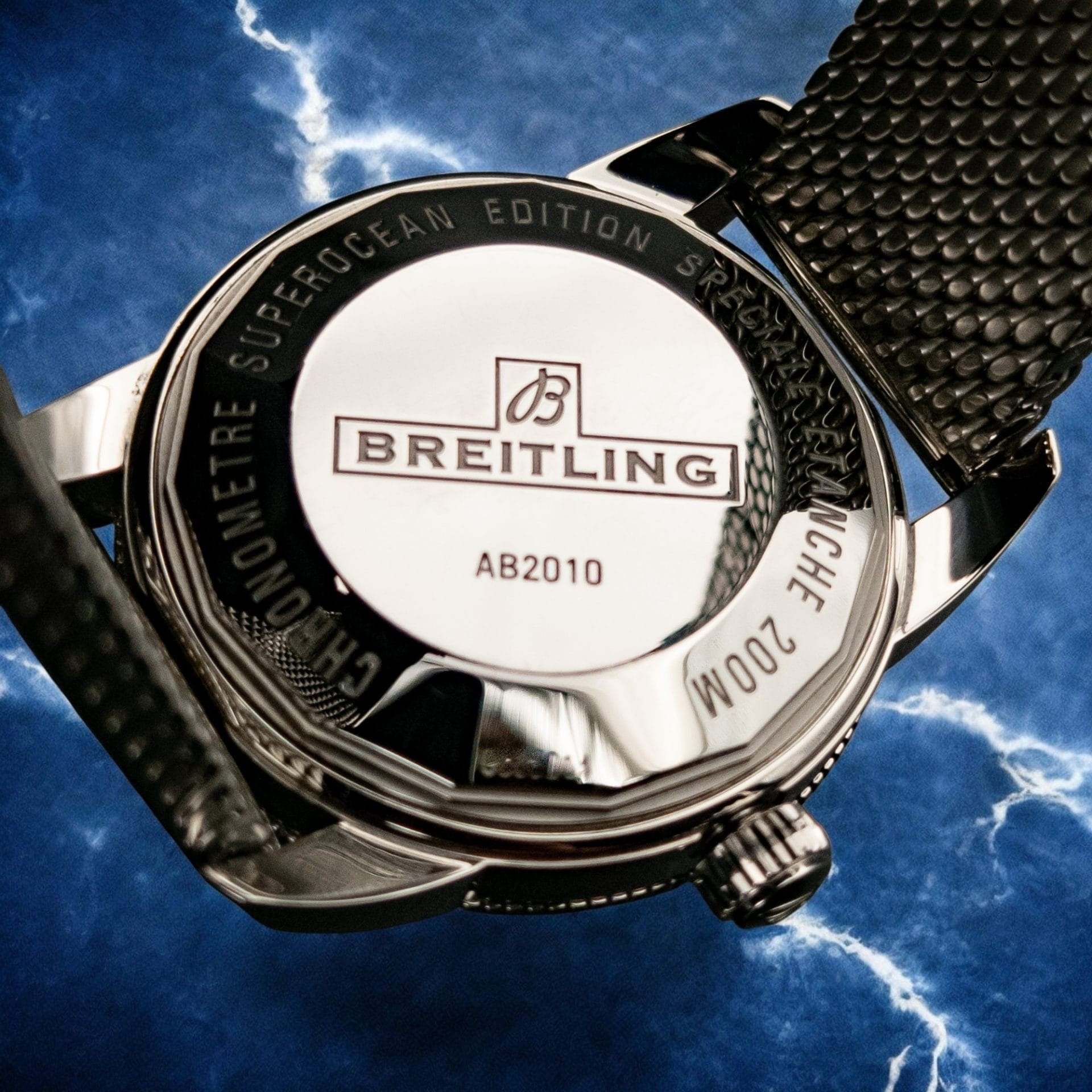 BREITLING Superocean Heritage B20 Auto 42MM Blue Dial Men's Watch AB2010161C1A1 - Image 6