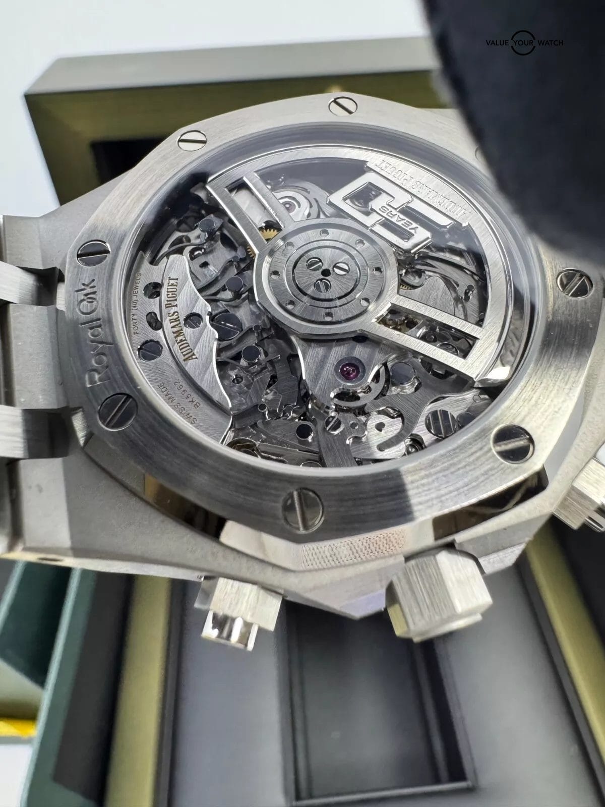 2022 50th Anniversary Rotor Black Dial Steel Royal Oak Flyback Chronograph B+P - Image 3