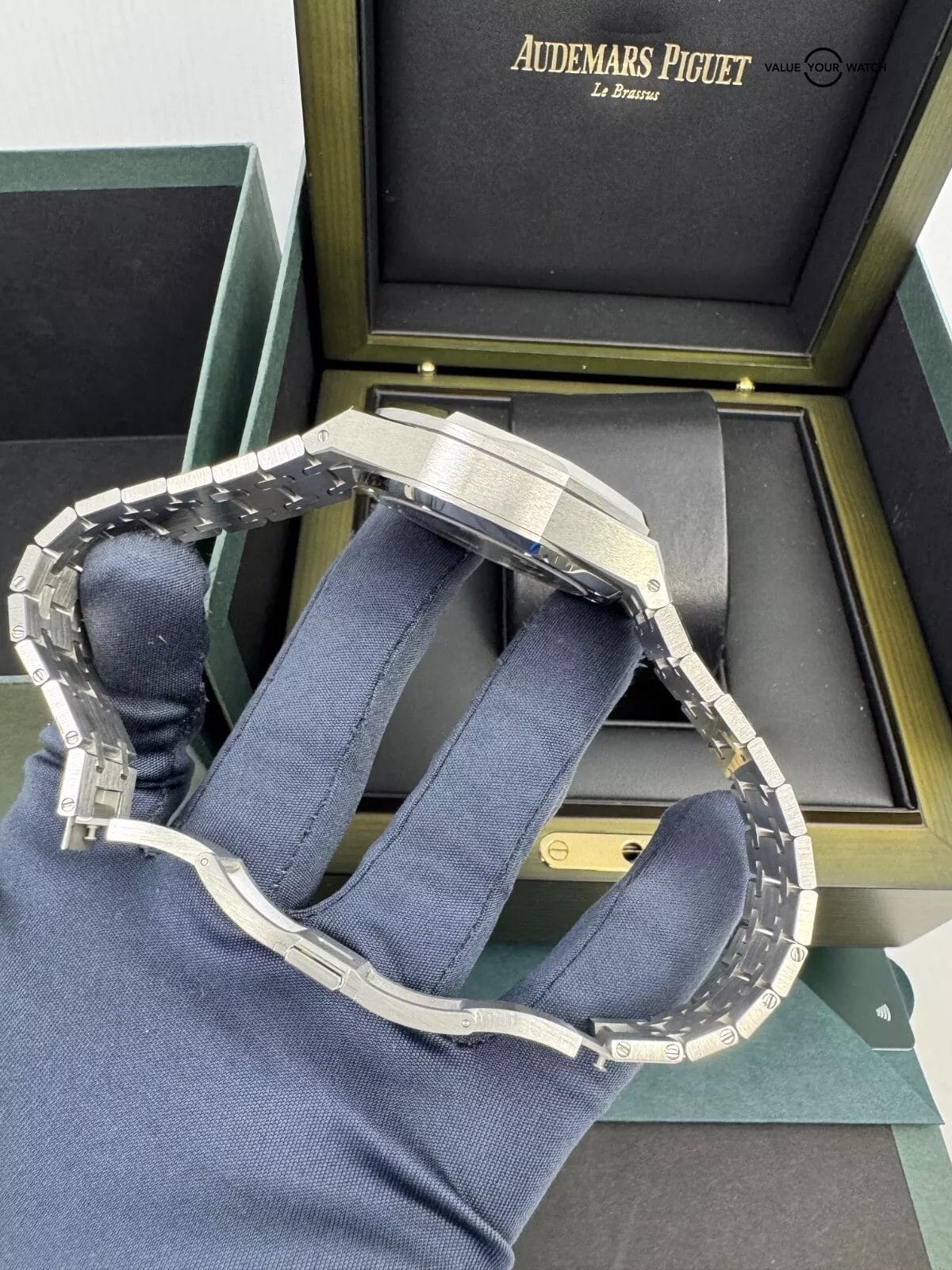 2022 50th Anniversary Rotor Black Dial Steel Royal Oak Flyback Chronograph B+P - Image 6