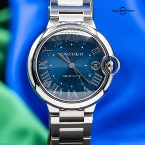 Cartier Ballon Bleu Stainless Steel Automatic 40 mm Blue Dial Watch WSBB0061