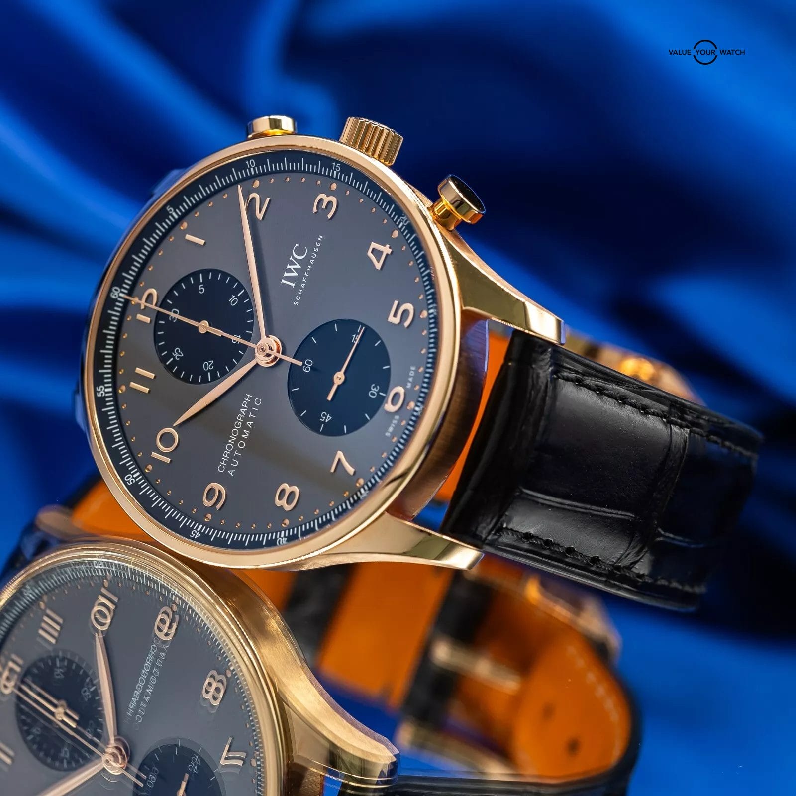 2023 IWC Portugieser Chronograph 41mm Rose Gold IW371610 Box & Papers - Image 11