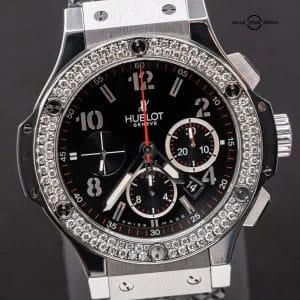 Hublot Big Bang 44 Original Steel Diamonds $20K MSRP Complete 301.SX.130.RX.114