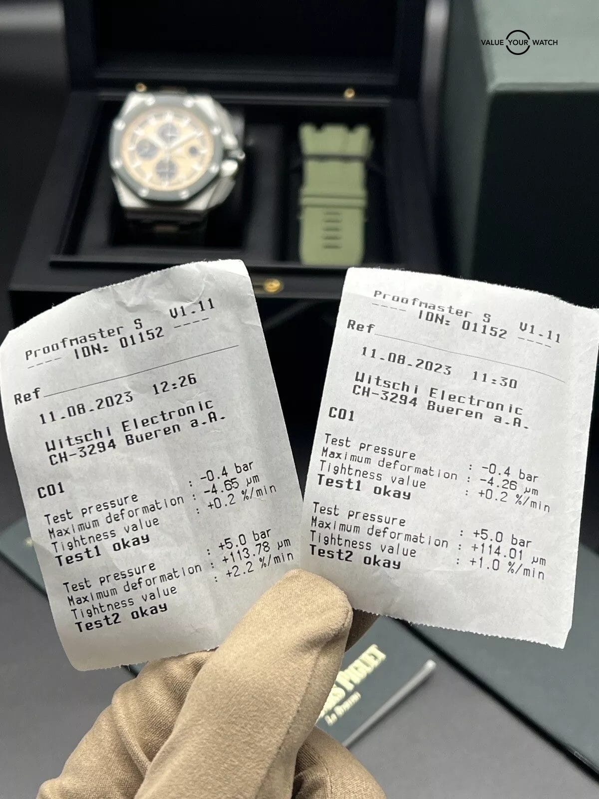 Audemars Piguet Royal Oak Offshore - Camo - Complete Set, Extra Strap, Chrono - Image 10