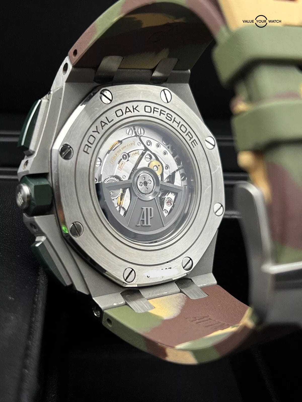 Audemars Piguet Royal Oak Offshore - Camo - Complete Set, Extra Strap, Chrono - Image 11