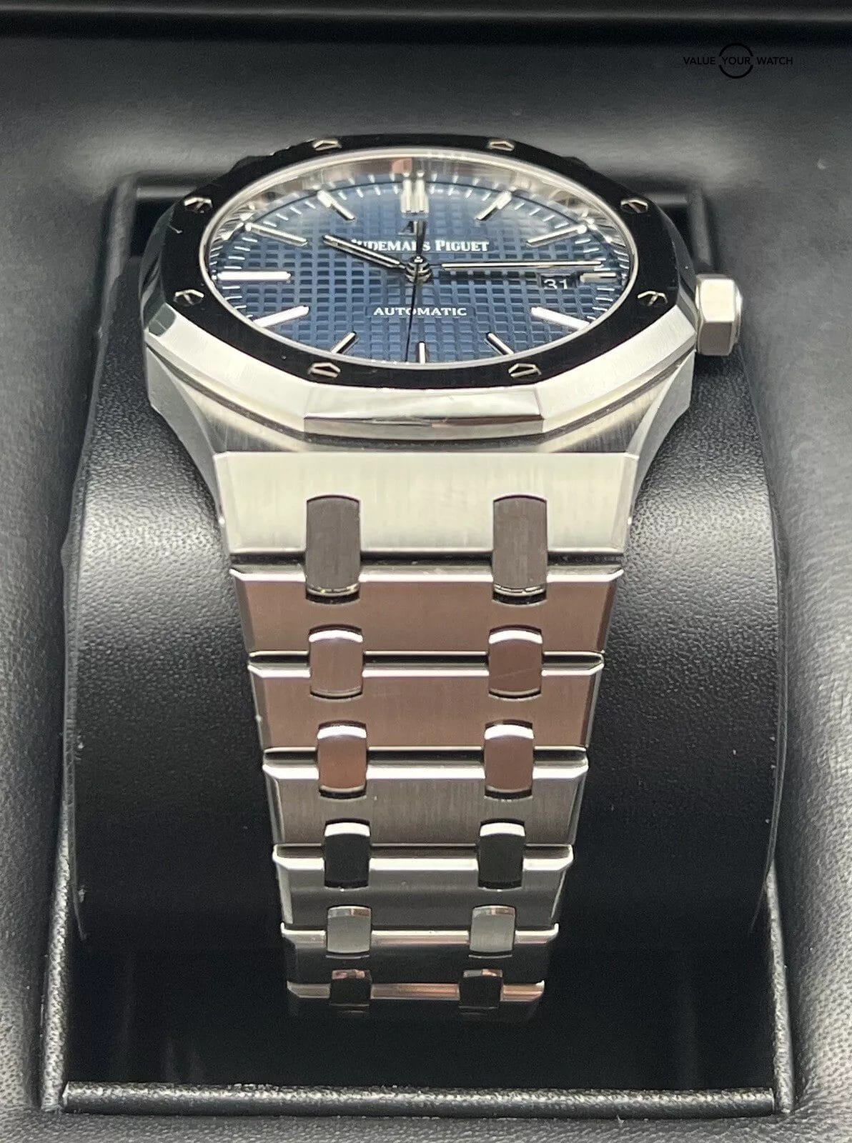 Audemars Piguet Royal Oak 15400ST - Blue Dial, Complete Set - Box & Papers - Image 5