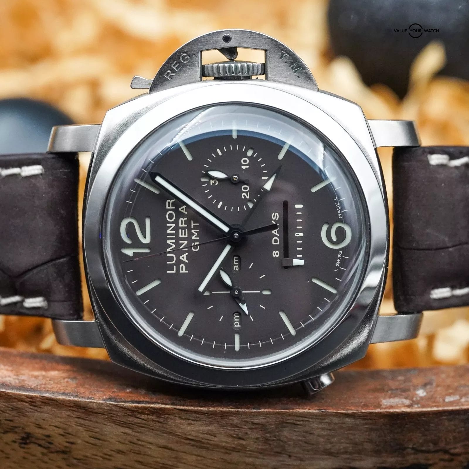 Panerai Luminor 1950 8 Days Chrono Monopulsante 311 GMT- PAM00311 Full Set - Image 3