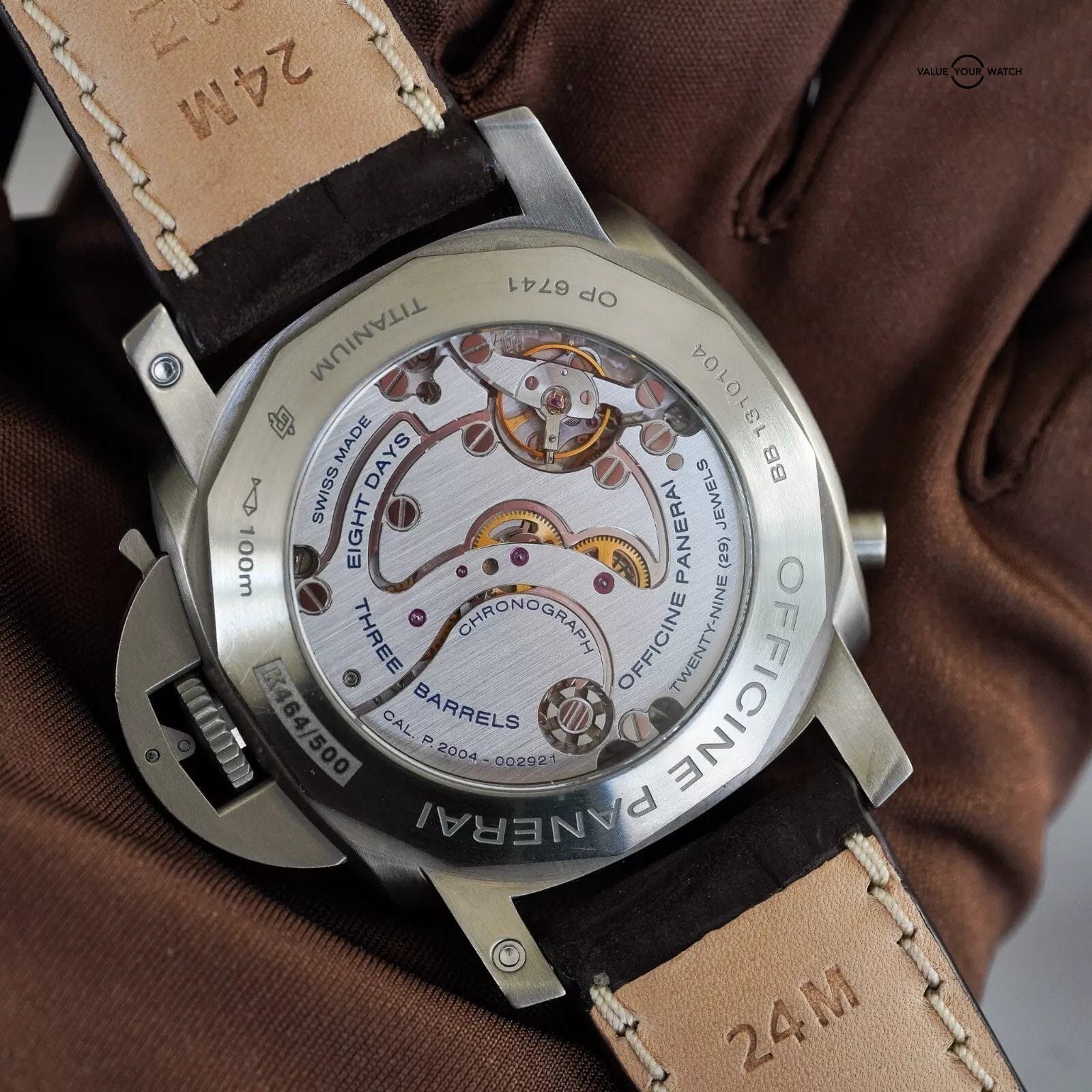 Panerai Luminor 1950 8 Days Chrono Monopulsante 311 GMT- PAM00311 Full Set - Image 8