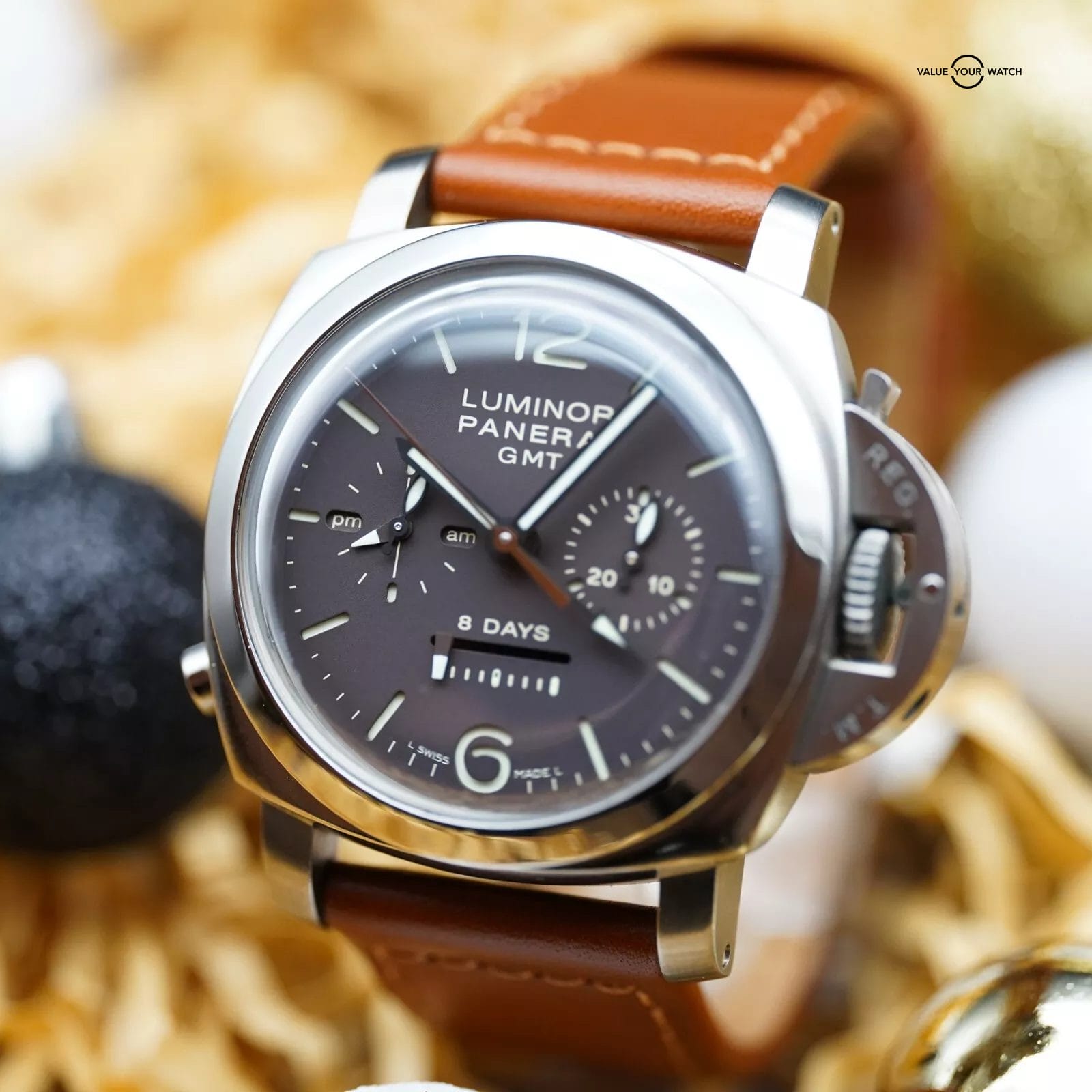 Panerai Luminor 1950 8 Days Chrono Monopulsante 311 GMT- PAM00311 Full Set - Image 11