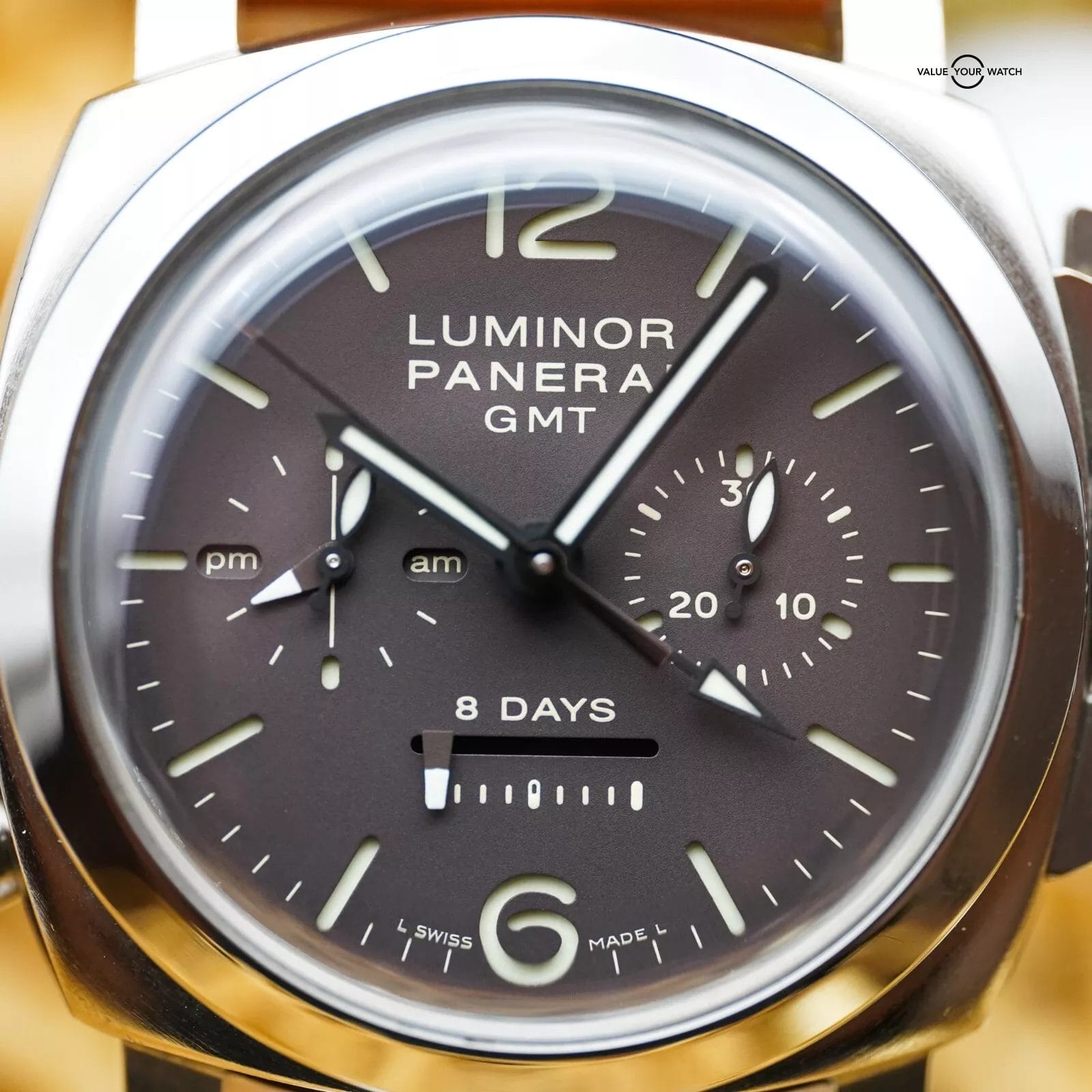 Panerai Luminor 1950 8 Days Chrono Monopulsante 311 GMT- PAM00311 Full Set - Image 15