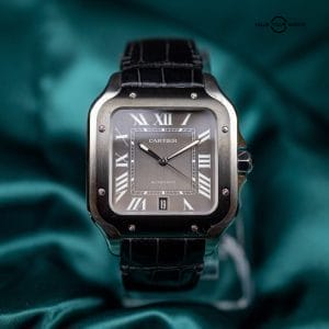 Cartier Santos Dial Large Automatic ADLC Bezel WSSA0037 2 extra straps