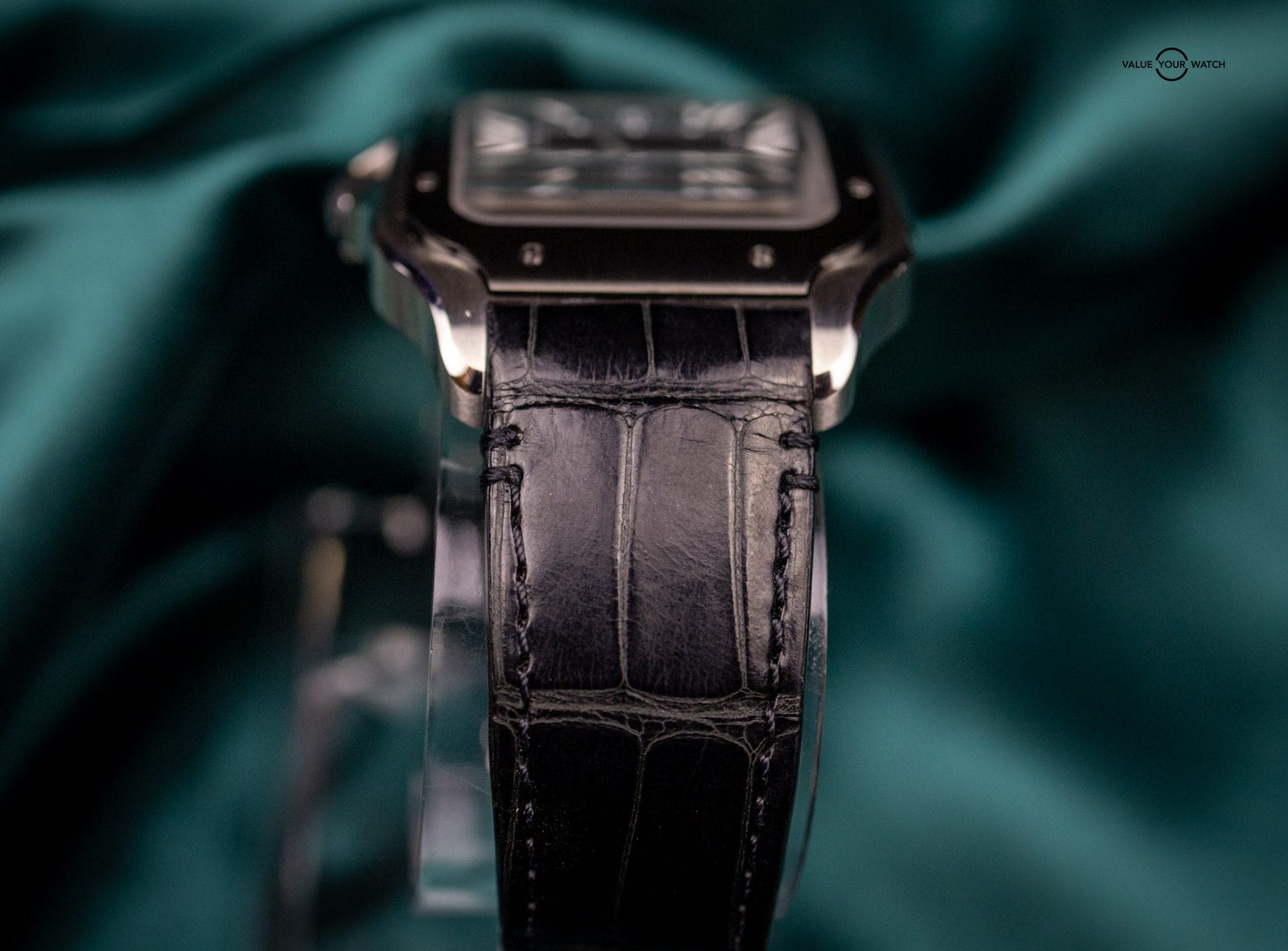 Cartier Santos Dial Large Automatic ADLC Bezel WSSA0037 2 extra straps - Image 3