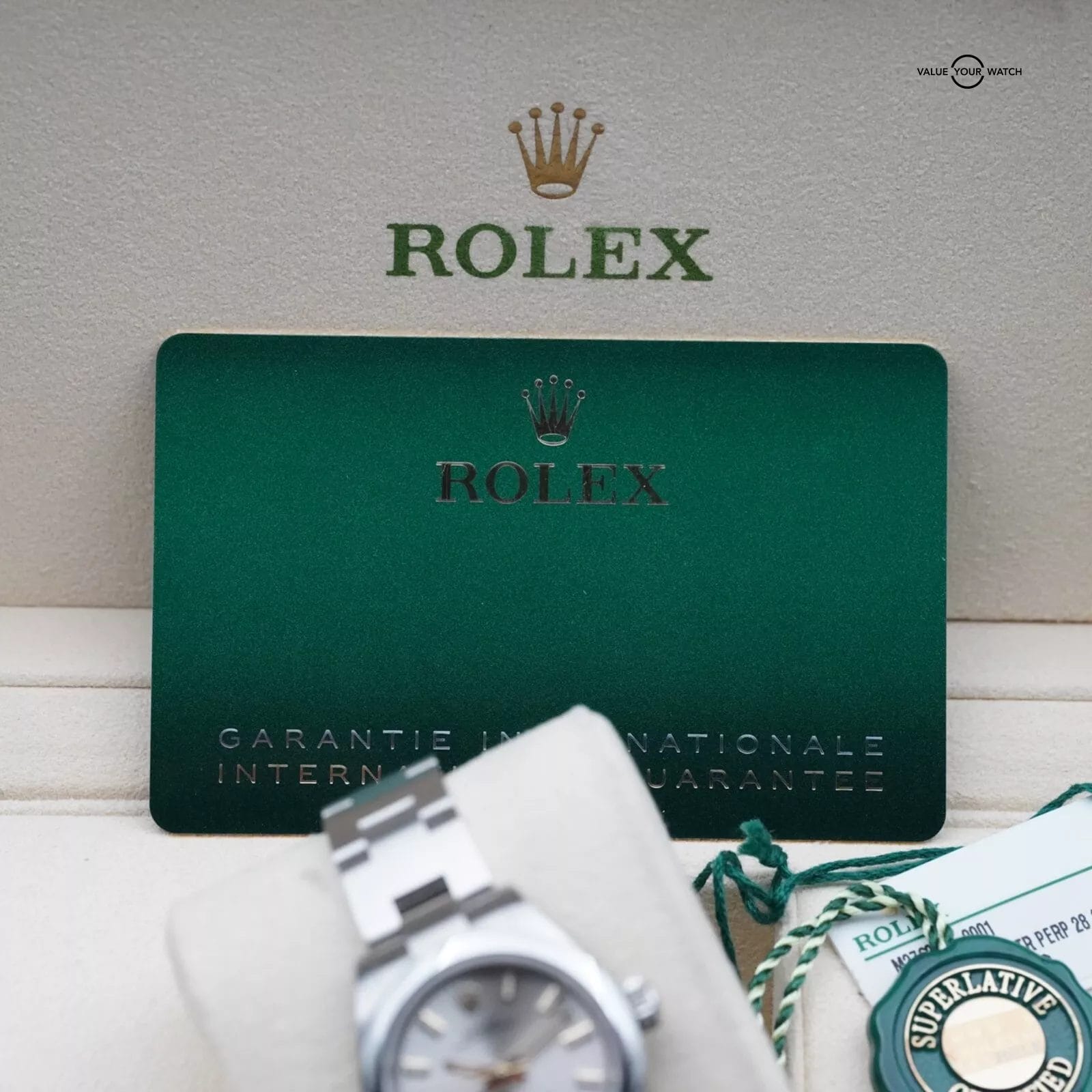 Rolex Oyster Perpetual 28mm Ladies - Silver, Stainless Steel - Complete 276200 - Image 6