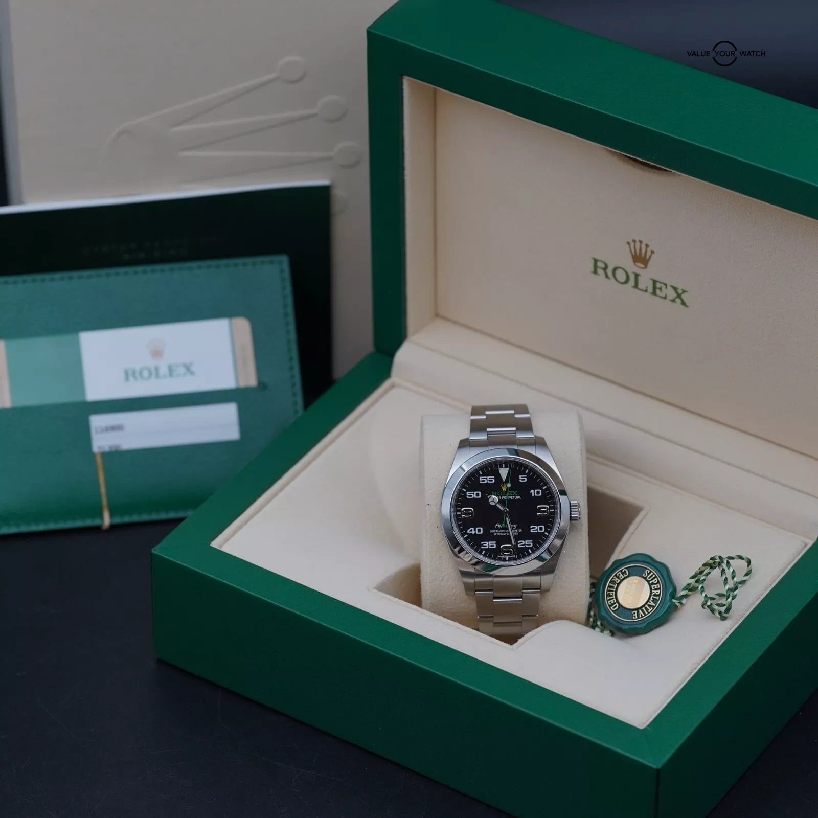Rolex Air King Black Dial 116900 - Stainless Steel 40mm - Complete Set - Image 4