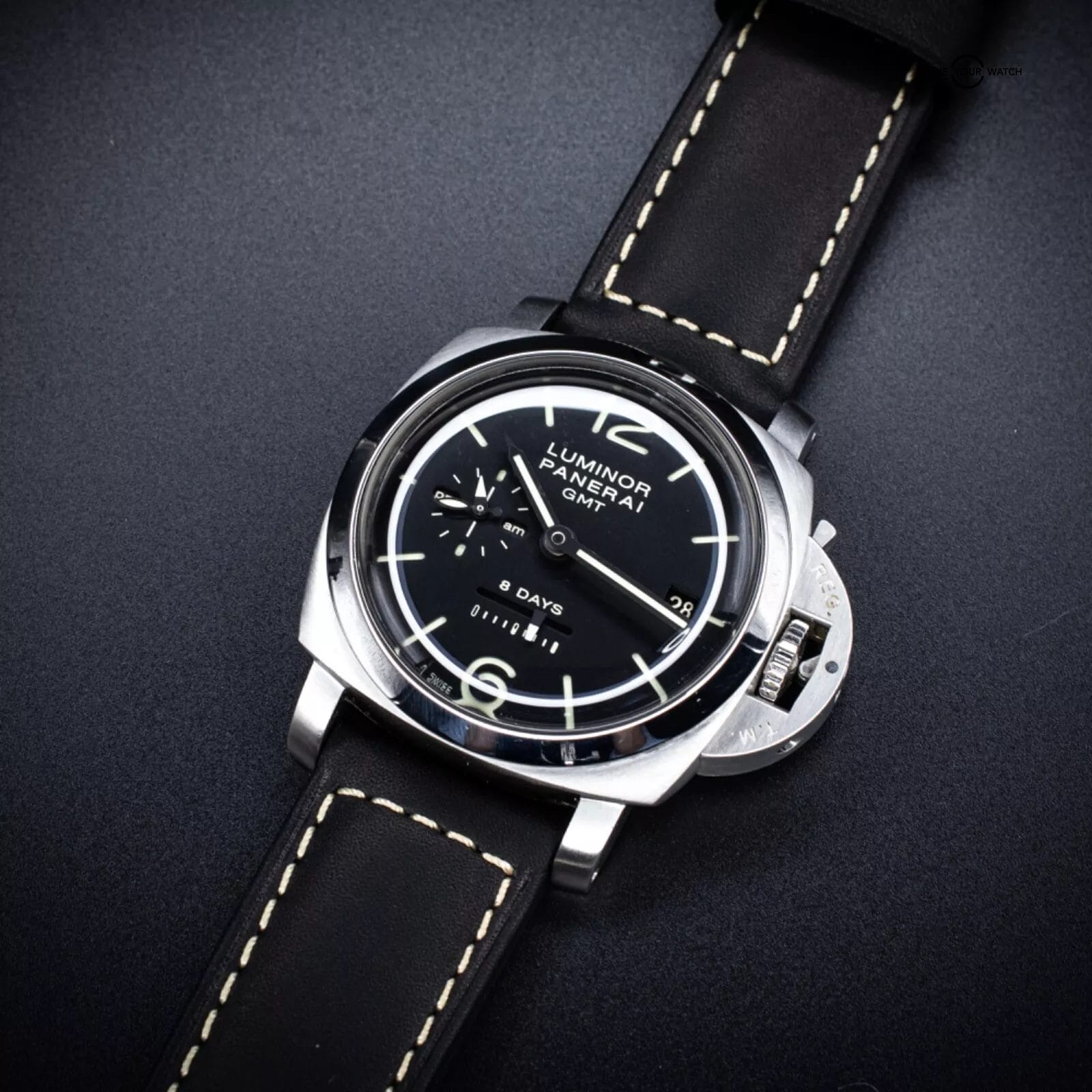 Panerai Luminor 1950 44mm Manual Wind 8-Day GMT, Ref. PAM00233 with Box - Image 15