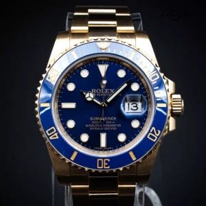 Rolex Submariner 40mm Blue Dial & Bezel in 18k Yellow Gold, Ref. 116618LB w/ B&P