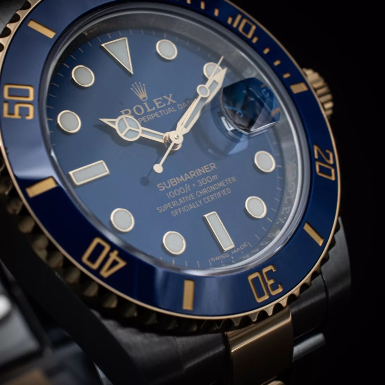 Rolex Submariner 40mm Blue Dial & Bezel in Steel and 18k YG, Ref 116613LB w/ B&P - Image 9