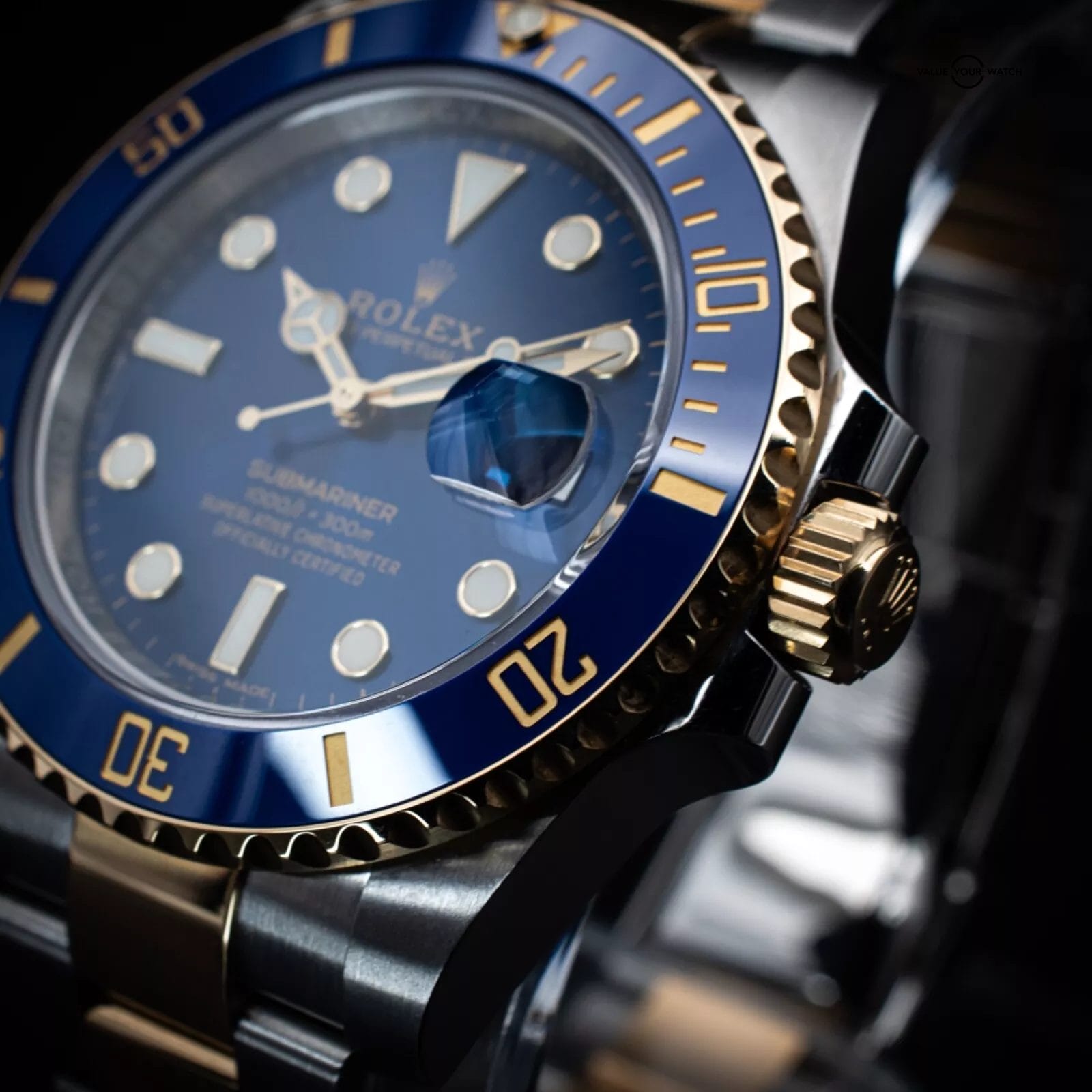 Rolex Submariner 40mm Blue Dial & Bezel in Steel and 18k YG, Ref 116613LB w/ B&P - Image 10