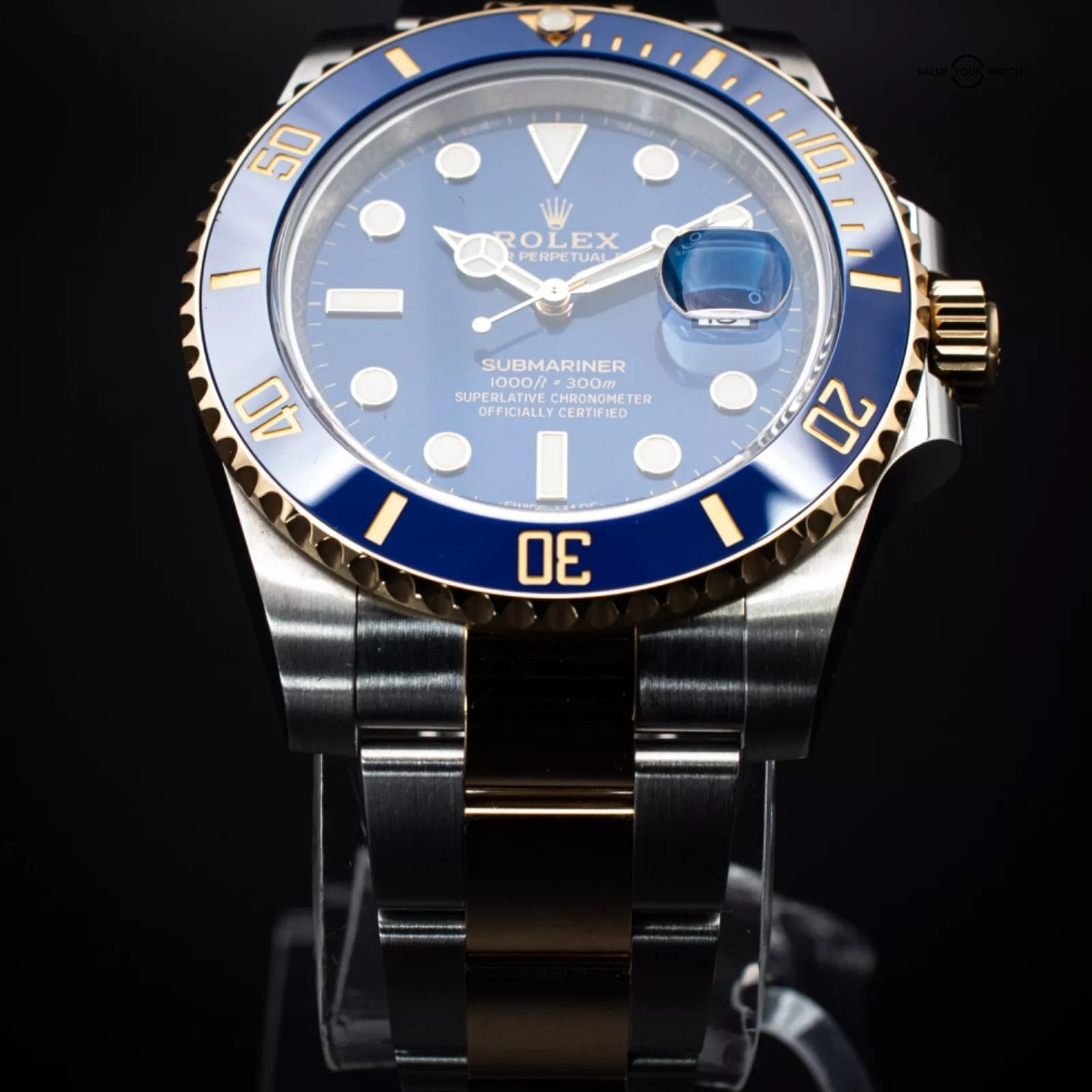 Rolex Submariner 40mm Blue Dial & Bezel in Steel and 18k YG, Ref 116613LB w/ B&P - Image 13