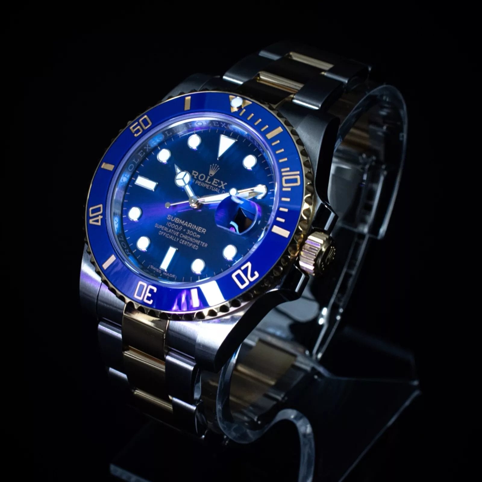 Rolex Submariner 40mm Blue Dial & Bezel in Steel and 18k YG, Ref 116613LB w/ B&P - Image 14