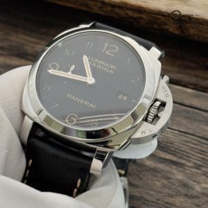 2016 Panerai Luminor 1950 3 Days 44MM Black Dial Leather Strap (PAM00359)