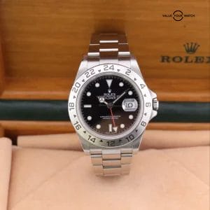 2005 ROLEX MENS EXPLORER II 16570 GMT | Box + Papers | No Holes Case