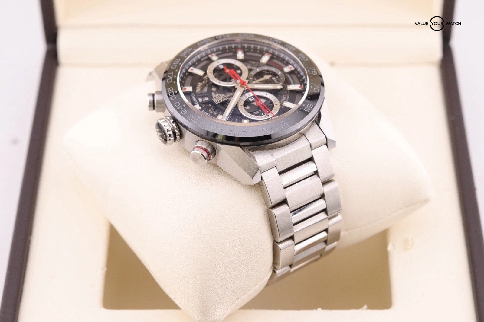 Tag Heuer Carrera Chronograph Stainless Steel 43mm Watch CAR201V.BA7014 B+P - Image 6