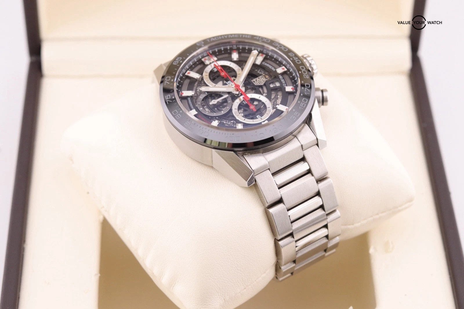 Tag Heuer Carrera Chronograph Stainless Steel 43mm Watch CAR201V.BA7014 B+P - Image 8