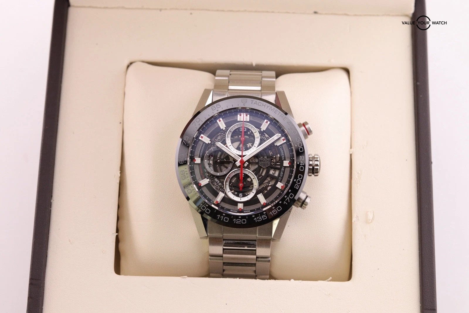 Tag Heuer Carrera Chronograph Stainless Steel 43mm Watch CAR201V.BA7014 B+P - Image 9