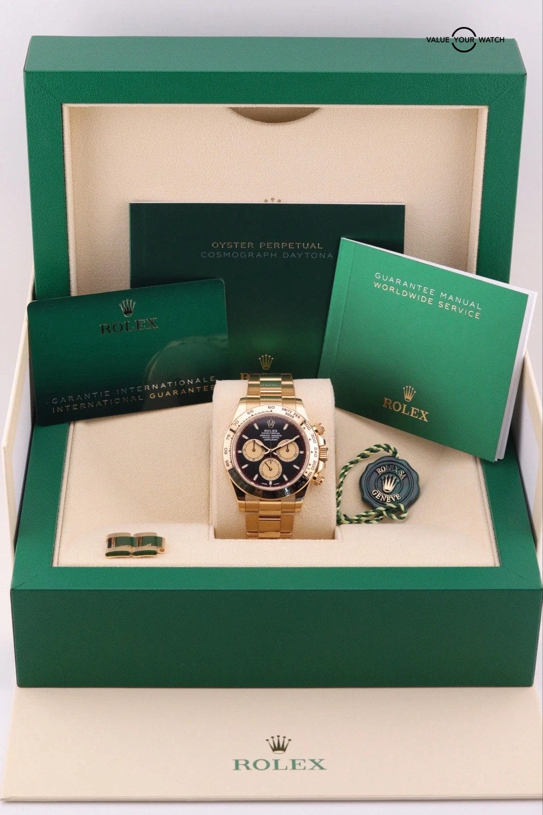 2023 Rolex Daytona 126508 Yellow Gold Black “Paul Newman” Complete Set RARE - Image 3