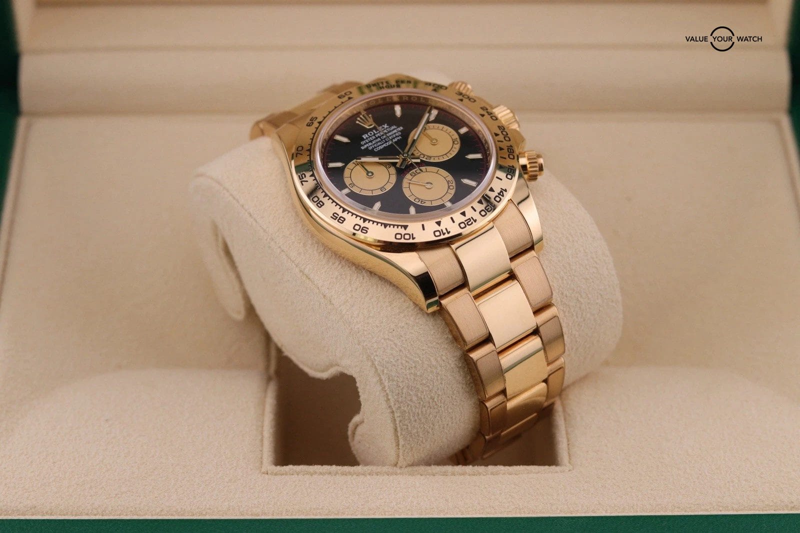 2023 Rolex Daytona 126508 Yellow Gold Black “Paul Newman” Complete Set RARE - Image 11