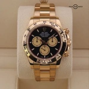 2023 Rolex Daytona 126508 Yellow Gold Black “Paul Newman” Complete Set RARE
