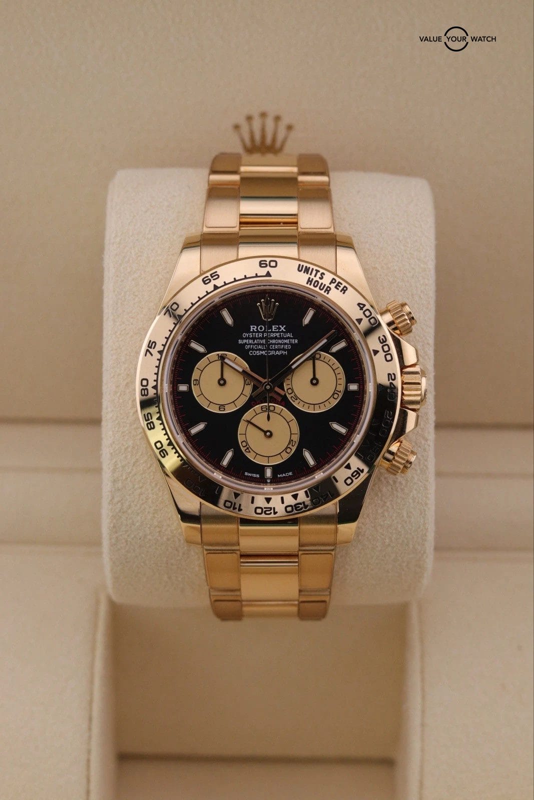 2023 Rolex Daytona 126508 Yellow Gold Black “Paul Newman” Complete Set RARE