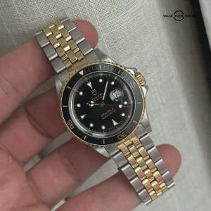 TUDOR Mini Sub Prince Oyster Date 73091 YG bezel Cal.2671 Automatic