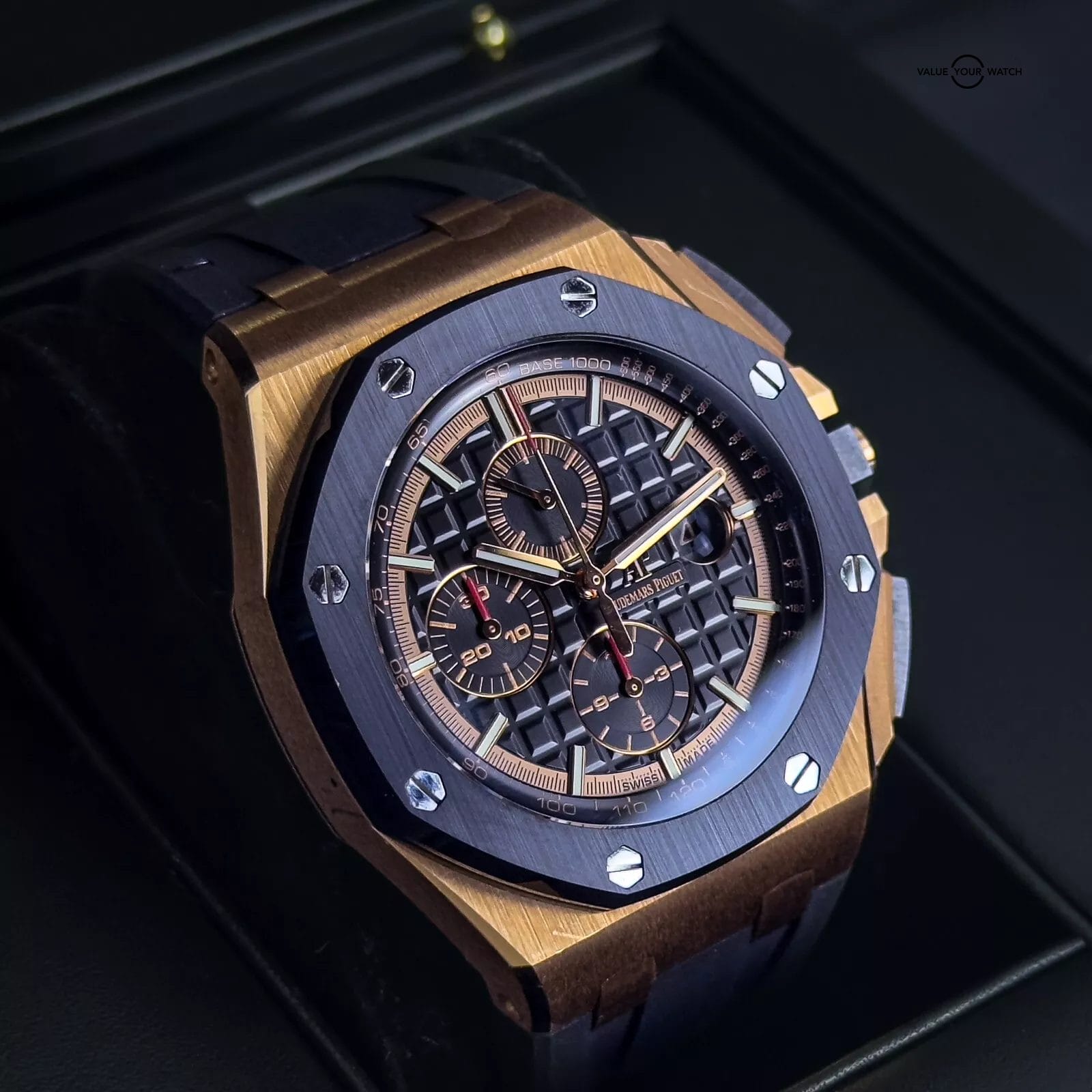 Audemars Piguet Royal Oak Offshore Chronograph 44mm Rose Gold Complete Set - Image 3