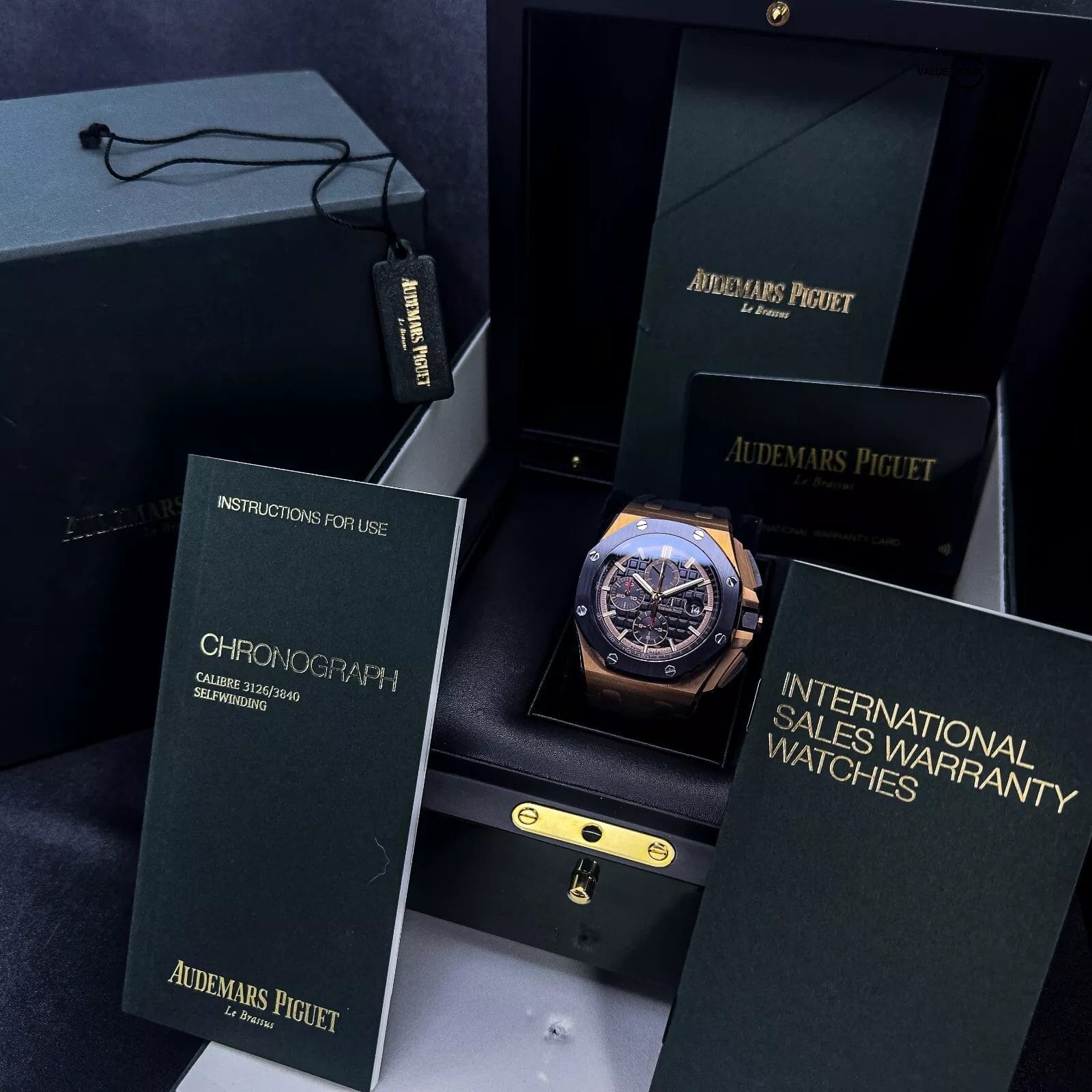 Audemars Piguet Royal Oak Offshore Chronograph 44mm Rose Gold Complete Set - Image 4