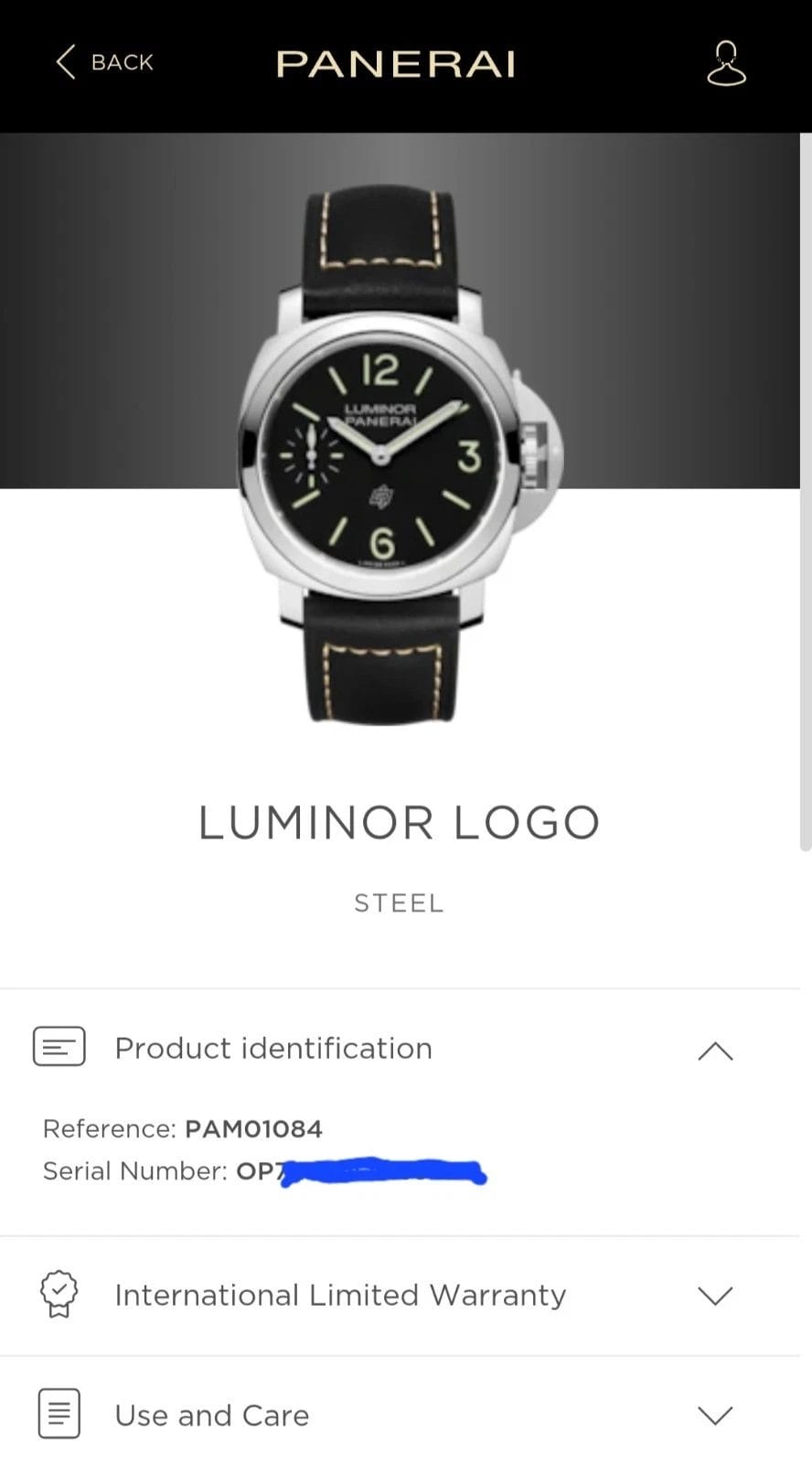 PANERAI Luminor Logo PAM01084 w/ Box & Papers - Image 2