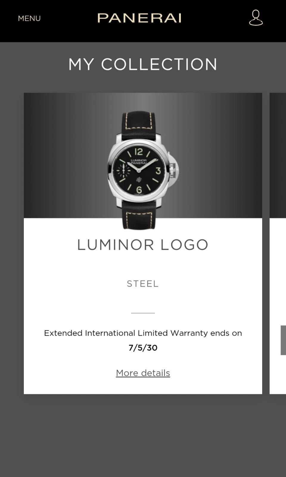 PANERAI Luminor Logo PAM01084 w/ Box & Papers - Image 3