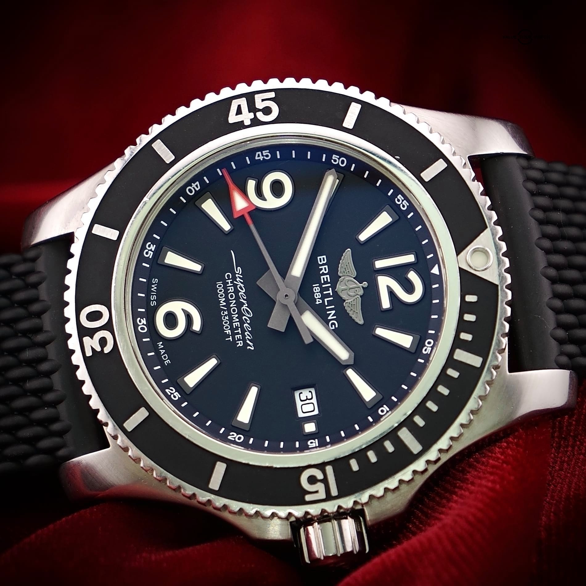 Breitling Superocean 44 Black Dial A17367 - Full Complete Set