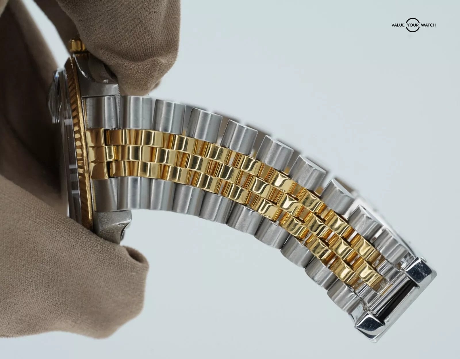 Rolex Datejust 16013 Stainless Steel and 18K Yellow Gold Black Dial Jubilee! - Image 2