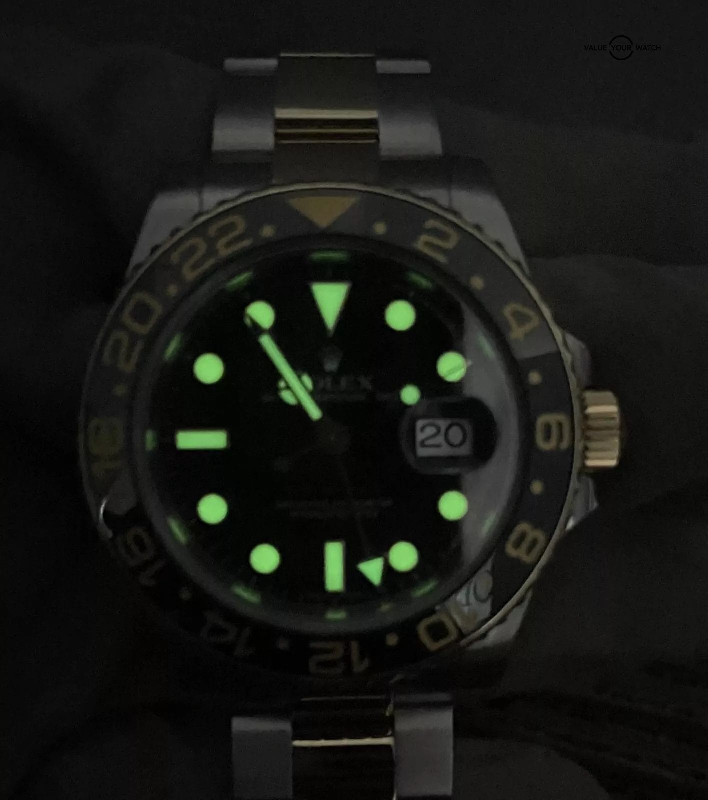 Rolex GMT Master II 116713 Ceramic Bezel Black Dial 18K Gold and SS BOX/PAPERS! - Image 2