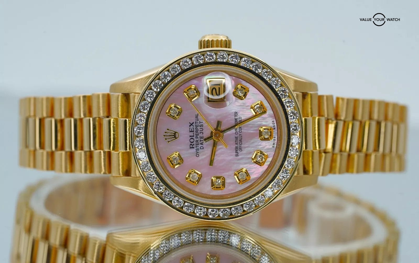 Rolex Ladies Datejust 26mm 69178 18K Yellow Gold! - Image 3