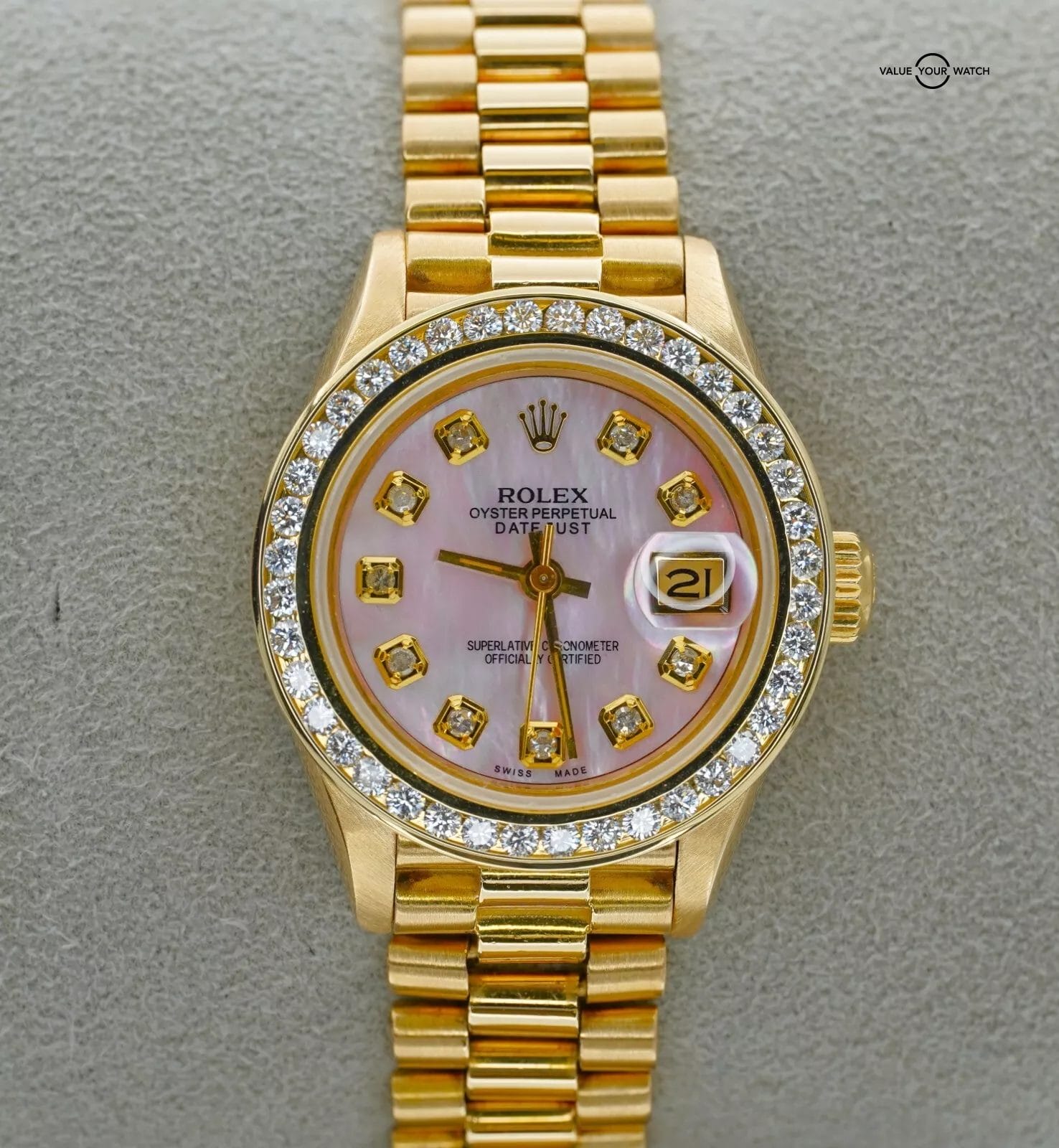 Rolex Ladies Datejust 26mm 69178 18K Yellow Gold! - Image 17