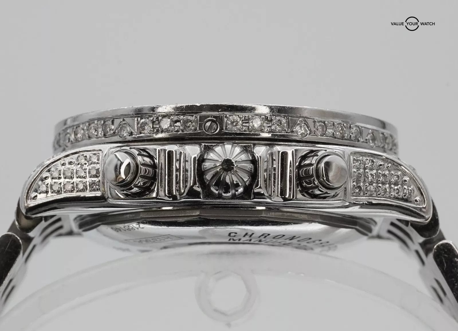 Breitling Chronomat Evolution A13356 Diamonds Iced Out Mother of Pearl Dial! - Image 9